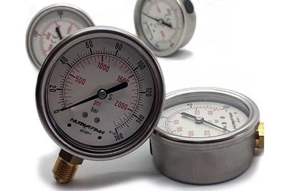 เกจไฮดรอลิค (Pressure Gauge) 